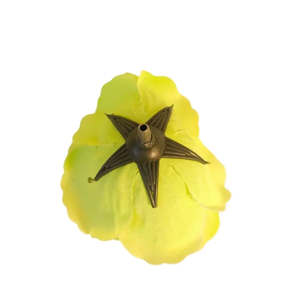 40 Lime Chartreuse Green Artificial Silk Rose Heads 3 Inch Wedding Craft Floral